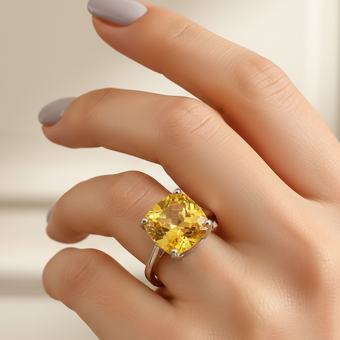 Anel Lúmina Citrino