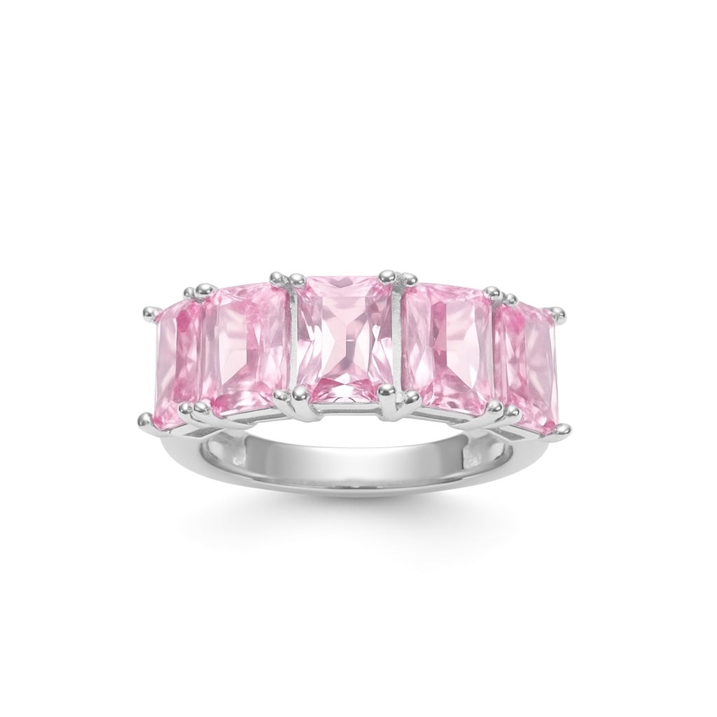 Anel Quad Lux Light Pink