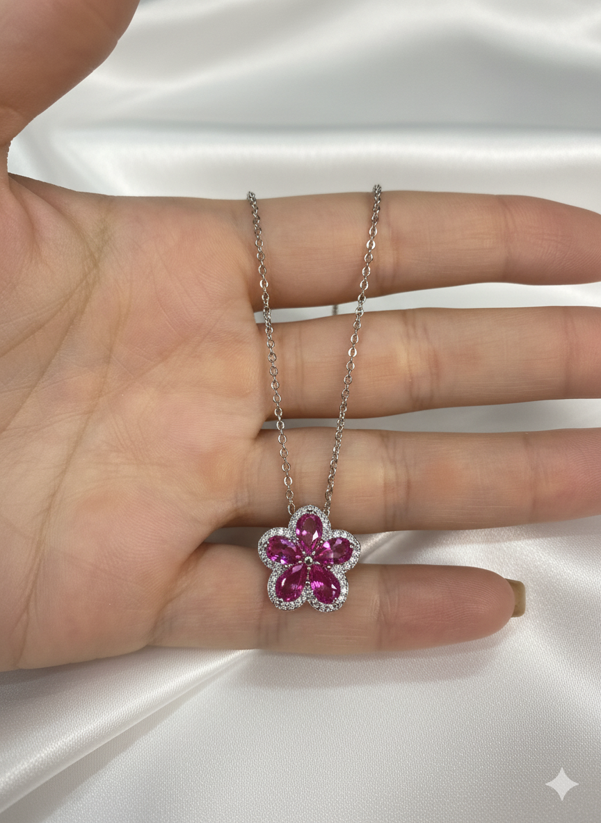 Conjunto Flower (Colar + Brinco)