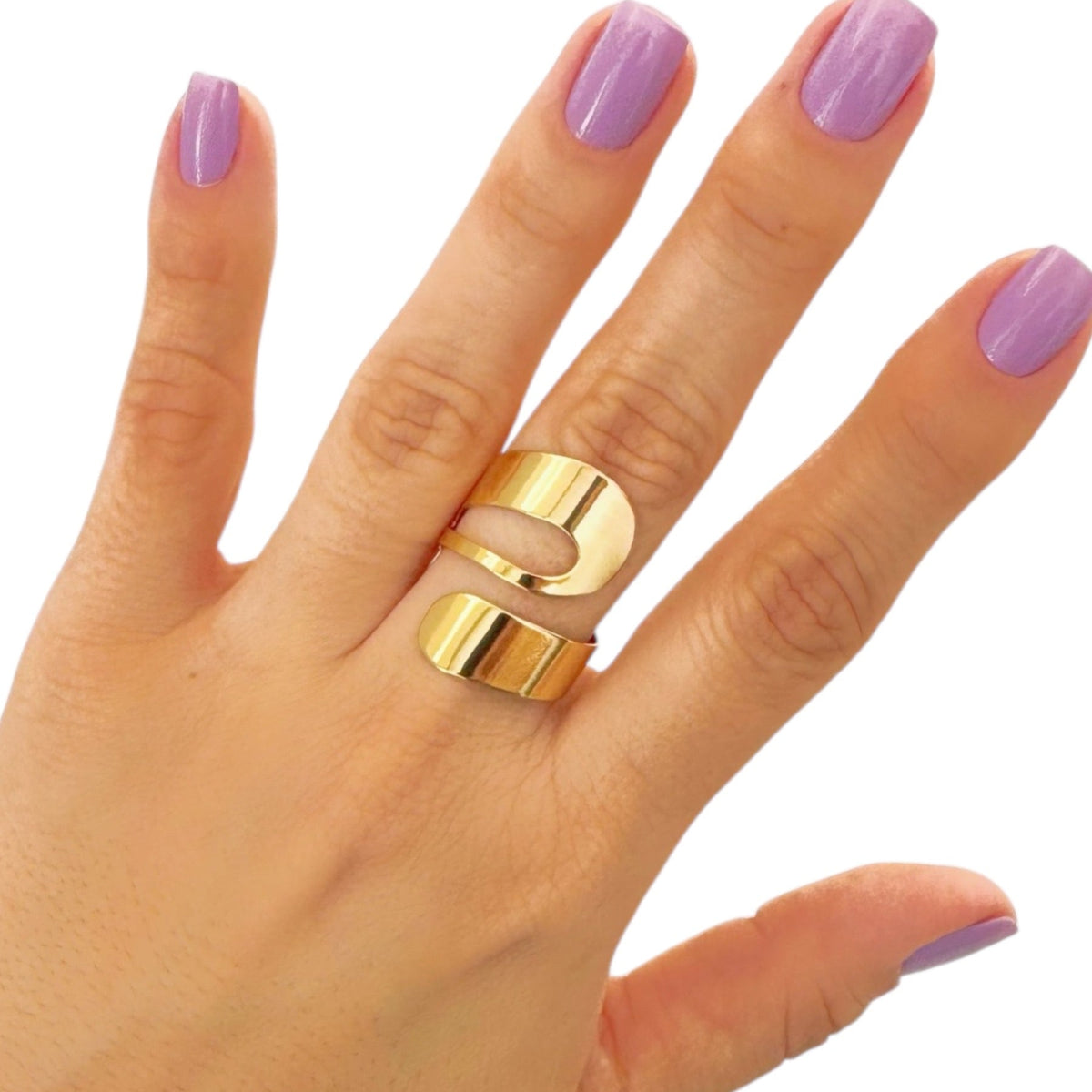 Anel Duas Voltas Redondo