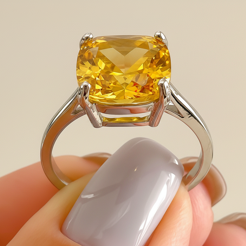 Anel Lúmina Citrino