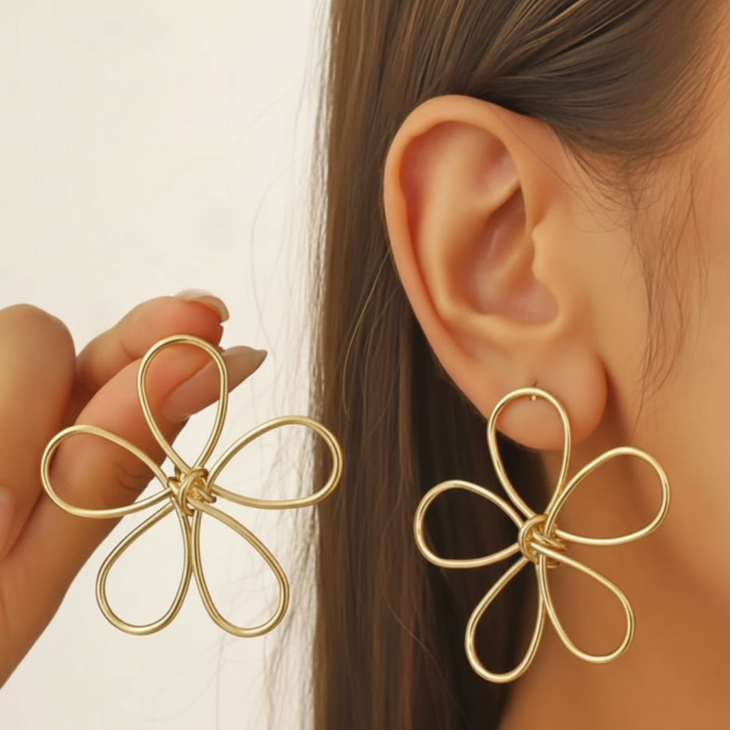 Brinco Flor Aramado
