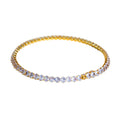 Aro Elegance Dourado com Zircônias