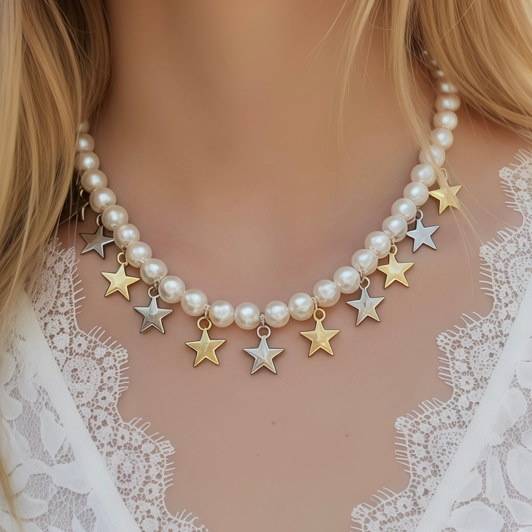 Colar Pearl Star