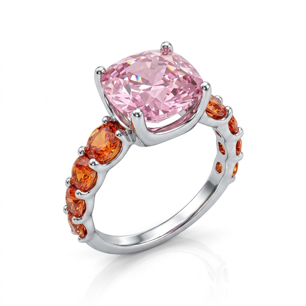 Anel Lúmina Glow Light Pink/Aperol