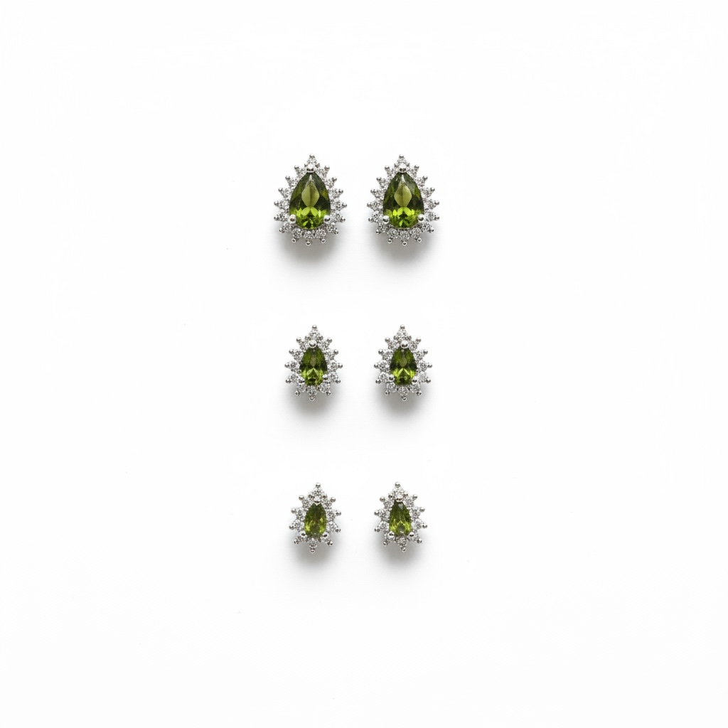 Trio Gota Luxo Peridoto