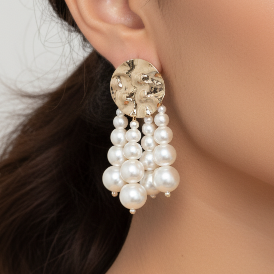 Brinco Martelado Pérola