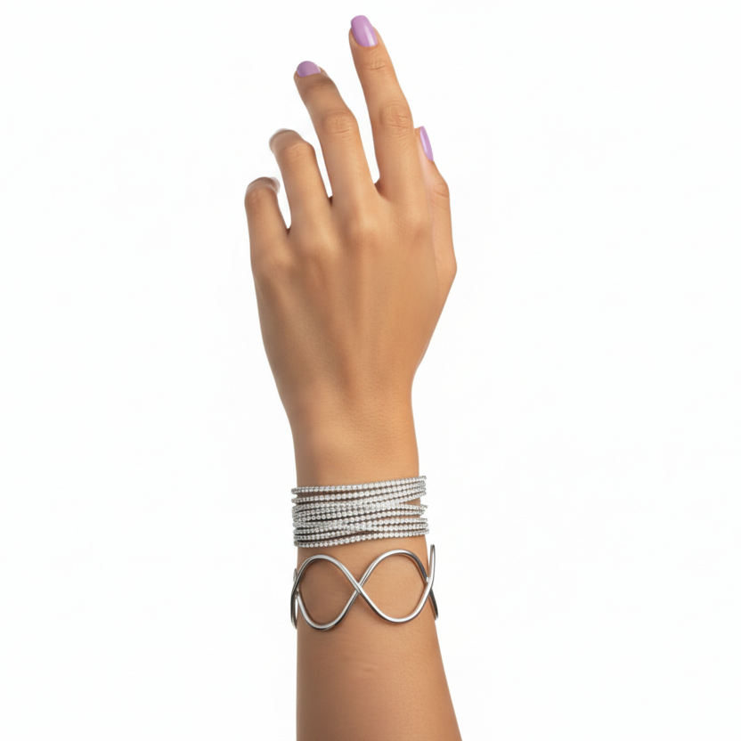 Bracelete Infinito Bianco