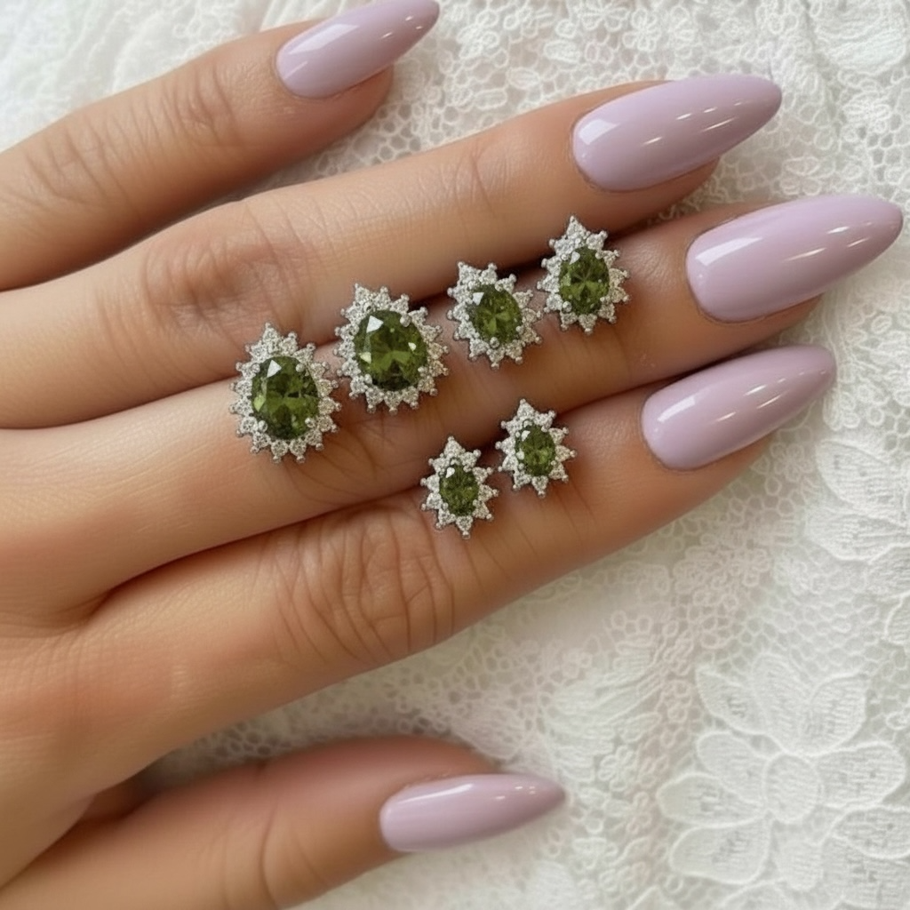 Trio Gota Luxo Peridoto