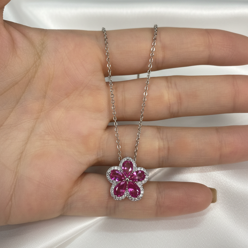 Conjunto Flower (Colar + Brinco)