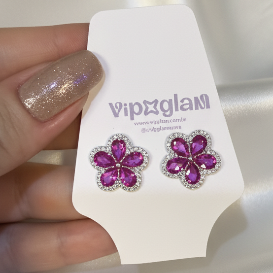 Conjunto Flower (Colar + Brinco)