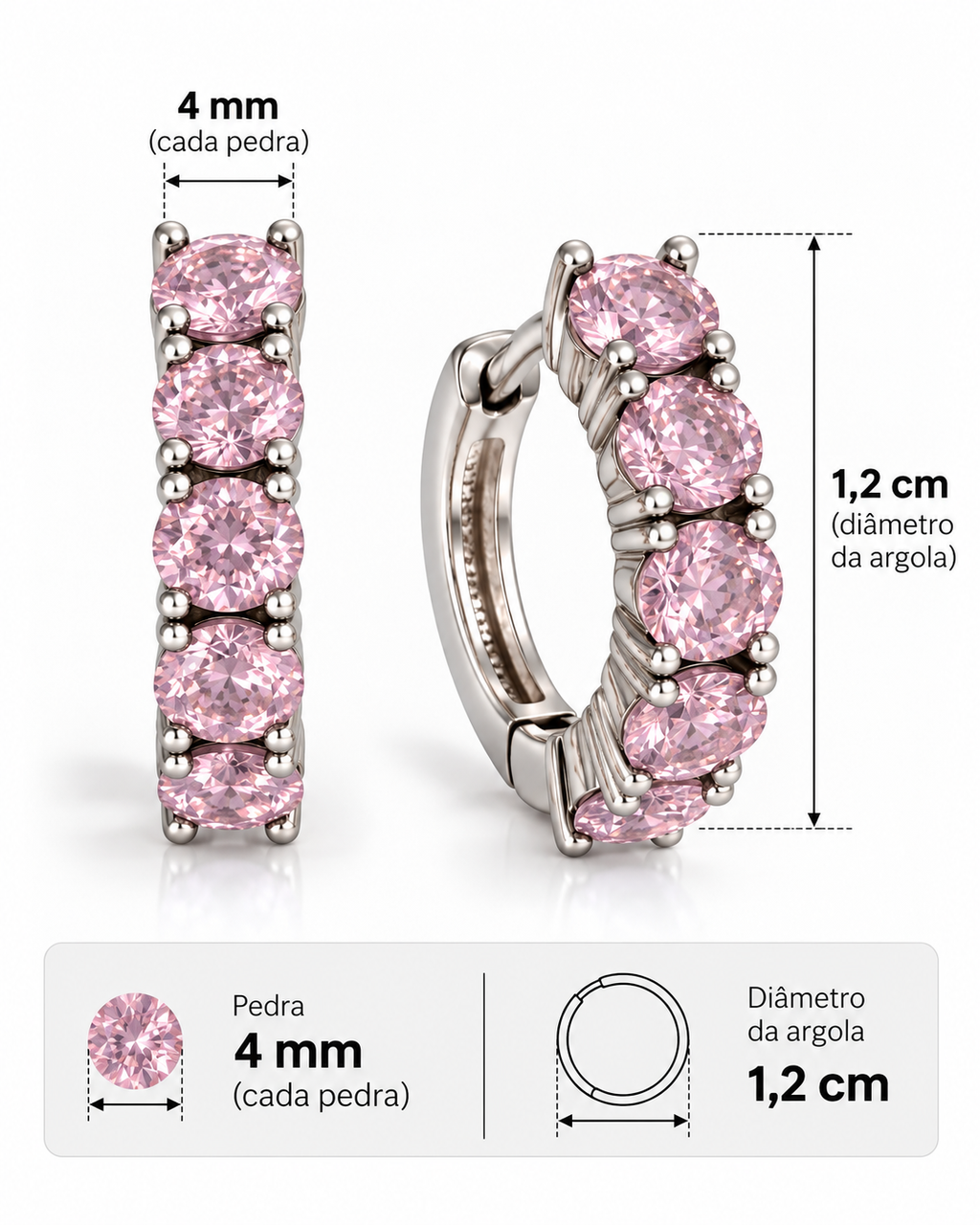 Argola Aurora Light Pink