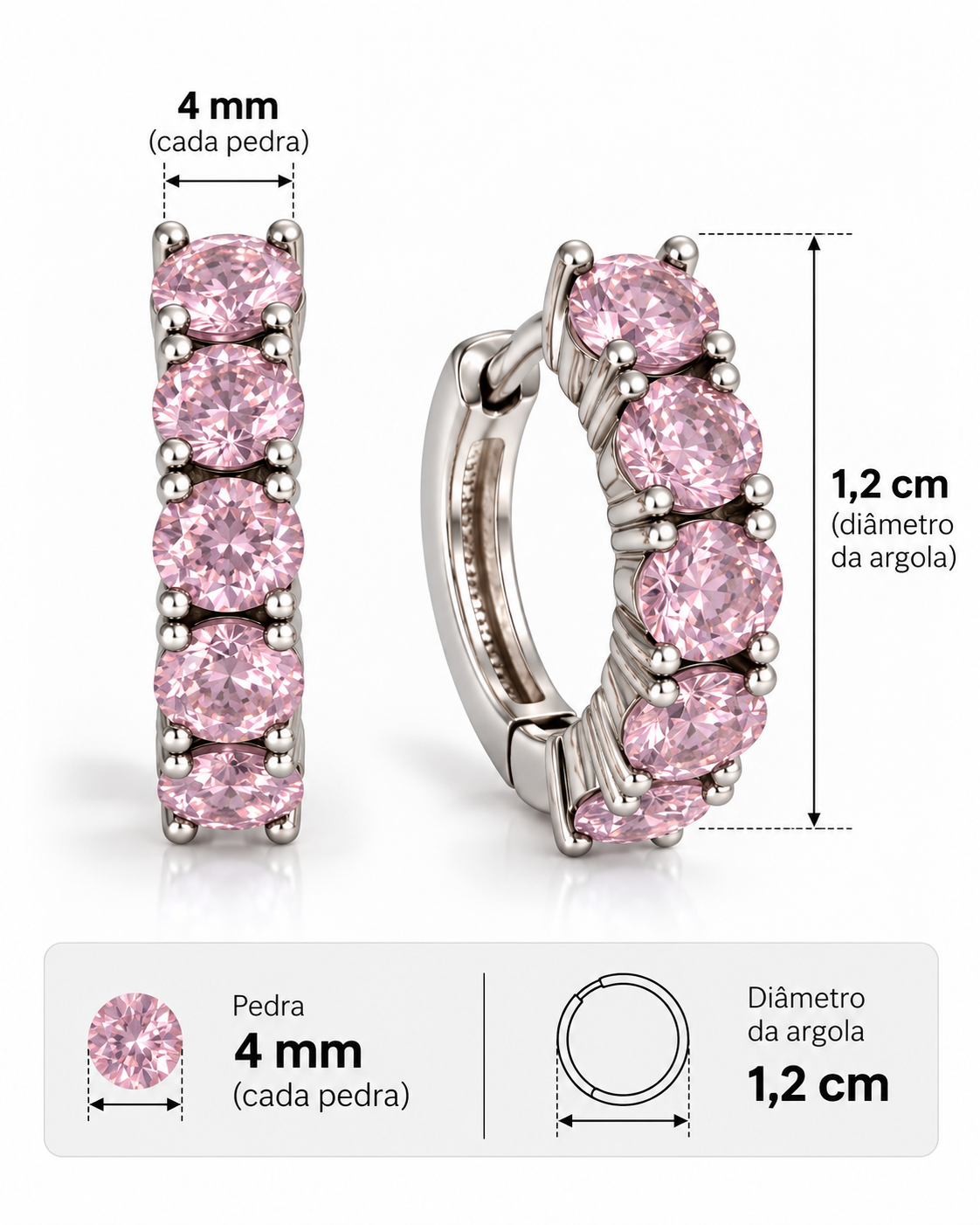 Argola Aurora Light Pink