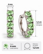 Argola Aurora Apple Green