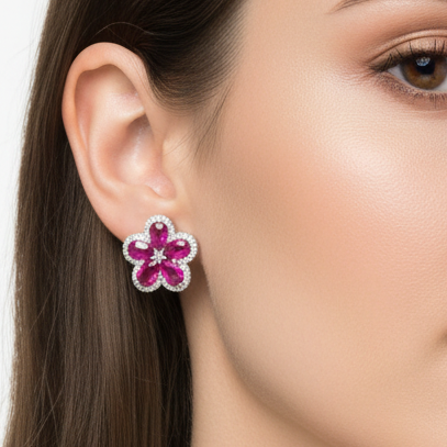 Conjunto Flower (Colar + Brinco)