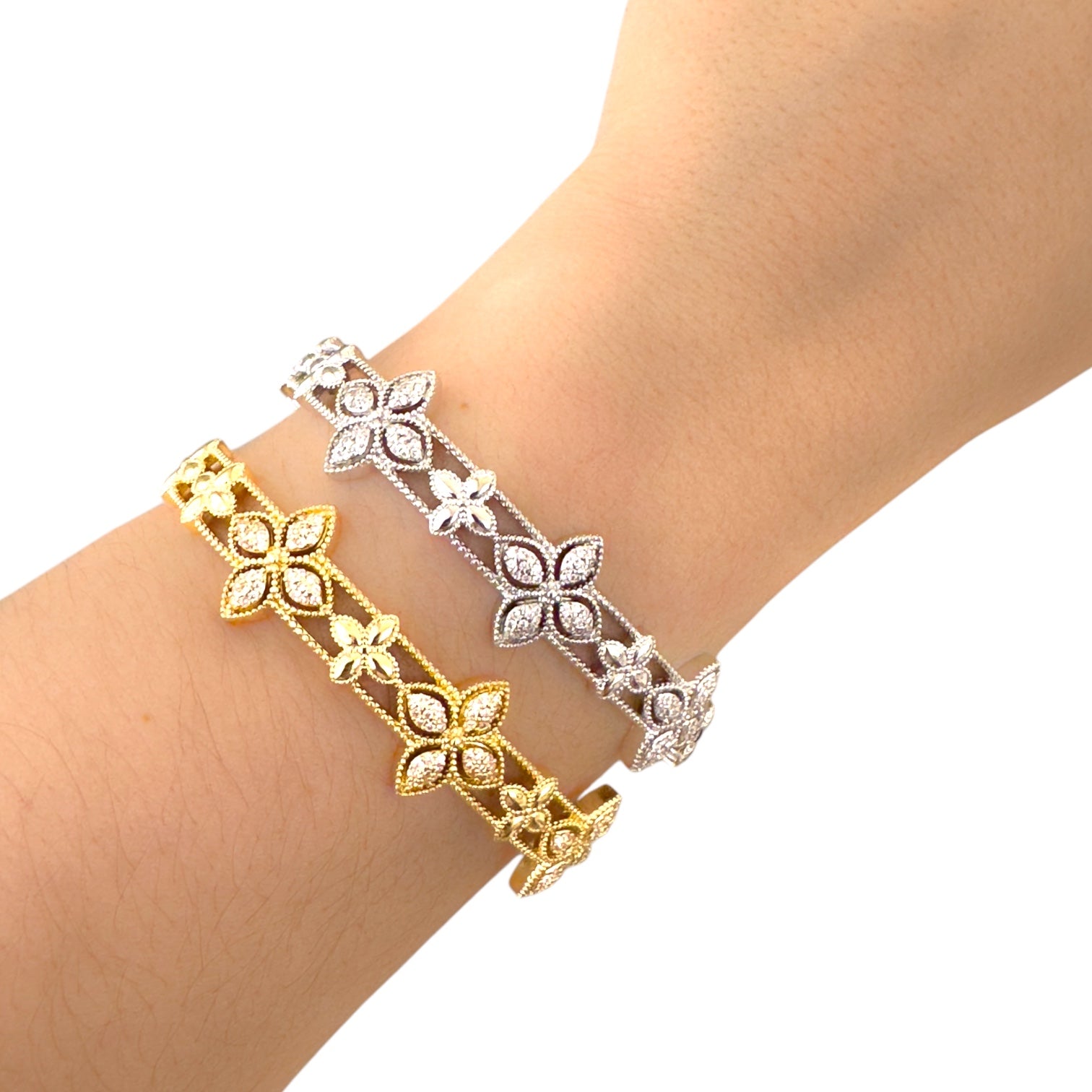Bracelete Flor Glam